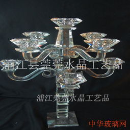 水晶燭臺(tái)工藝品擺件 點(diǎn)亮家居藝術(shù)的璀璨明珠